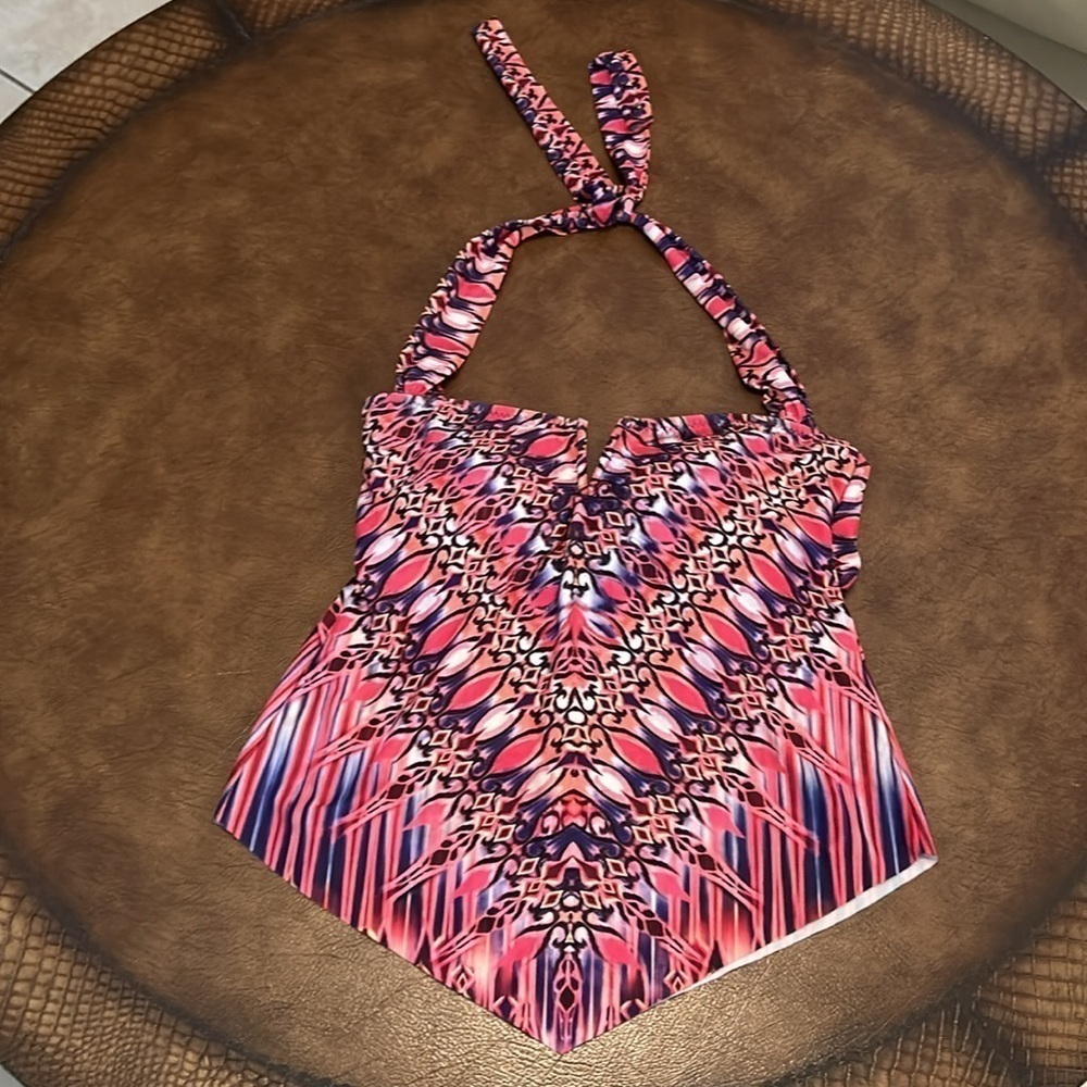 BECCA by Rebecca Virtue Women’s Halter Swimwear Top Size S
